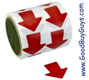 Vinyl Arrows-2 inch-500 PC Roll